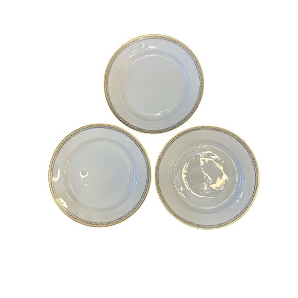 Heinrich & Co Vintage 1930's 'Claridge' 7.75" Salad Plates-Set of 3 - Picture 2 of 6